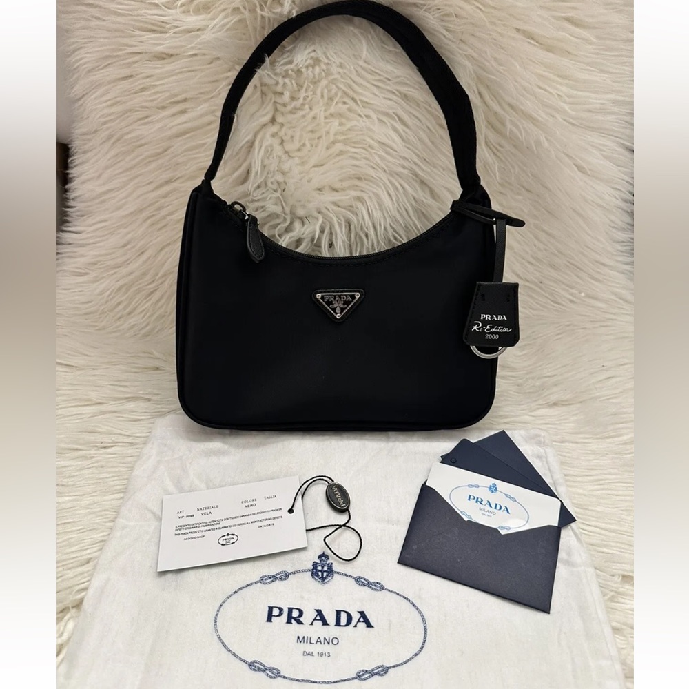 Vinyl Boho bag in black.